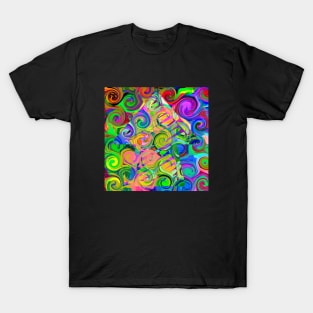 Abstract curly shape T-Shirt